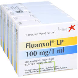 Abbildung: Fluanxol Depot 10% 100 mg / ml Injektionslösung Ampulle  5X1 ml, Injektionslösung PZN 14331054