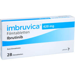 Abbildung: Imbruvica 420 mg Filmtabletten 28 St, Filmtabletten PZN 14332898