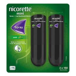 Abbildung: nicorette® mint Spray mit Nikotin Spray, 2 St PZN 14333277
