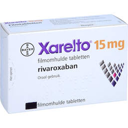 Abbildung: Xarelto 15 mg Filmtabletten 98 St, Filmtabletten PZN 14336206