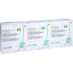 Abbildung: Incruse Ellipta 55 µg Einzeldosis Pulver zur Inhalation 30 ED 3 St, Inhalationspulver PZN 14336258