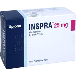 Abbildung: Inspra 25 mg Filmtabletten 100 St, Filmtabletten PZN 14357119