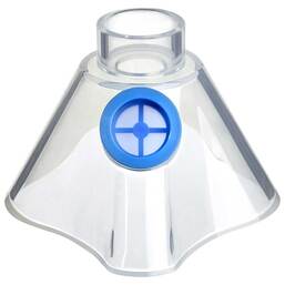 Abbildung: Aponorm Inhalationsgerät Maske Silikon Größe L blau 1 St PZN 14358604