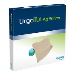 Abbildung: Urgotül Silver 20x40 cm Wundgaze 5 St, Wundgaze PZN 14360914