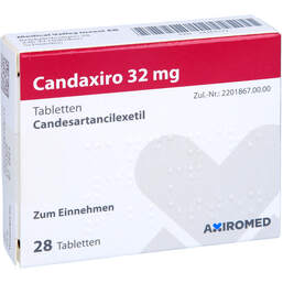 Abbildung: Candaxiro 32 mg Tabletten 28 St, Tabletten PZN 14363172