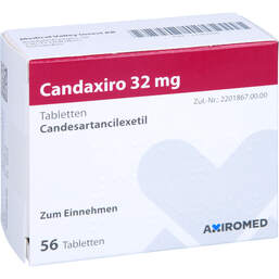 Abbildung: Candaxiro 32 mg Tabletten 56 St, Tabletten PZN 14363189
