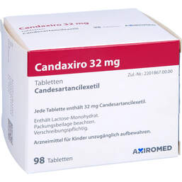 Abbildung: Candaxiro 32 mg Tabletten 98 St, Tabletten PZN 14363195