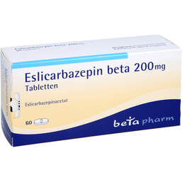 Abbildung: Eslicarbazepin beta 200 mg Tabletten 60 St, Tabletten PZN 14363686