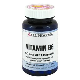Abbildung: Vitamin B6 50 mg GPH Kapseln Kapseln, 90 St PZN 14364817