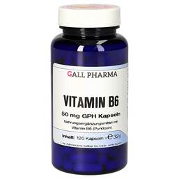 Abbildung: Vitamin B6 50 mg GPH Kapseln Kapseln, 120 St PZN 14364823