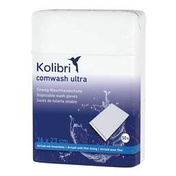 Abbildung: Kolibri comwash ultra Waschhandschuh 16x24cm 50 St PZN 14365047