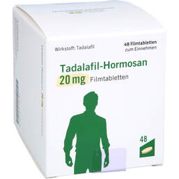 Abbildung: Tadalafil-Hormosan 20 mg Filmtabletten 48 St, Filmtabletten PZN 14366153