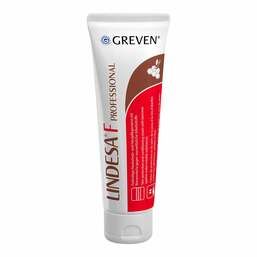 Abbildung: Lindesa F Professional Hautschutzcreme fetthaltig 100 ml, Tube PZN 14366377