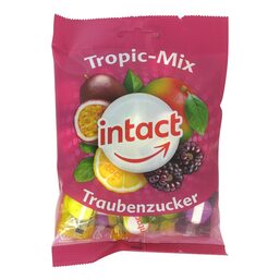 Abbildung: Intact Traubenzucker Tropic-Mix Beutel Bonbons, 100 g PZN 14366495