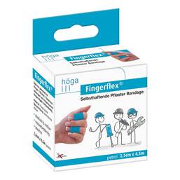 Abbildung: Fingerflex 2,5 cmx4,5 m petrol latexfrei 1 St, Pflaster PZN 14367661