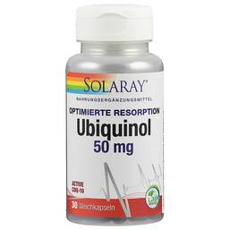 Abbildung: Ubiquinol COQ10 50 mg Kapseln 30 St, Kapseln PZN 14370278
