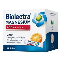 Abbildung: Biolectra Magnesium 400 mg ultra Direct Orange 60 St, Pellets PZN 14371272
