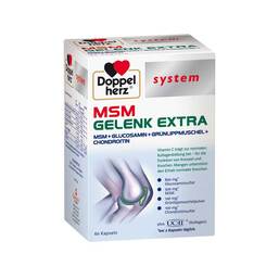 Abbildung: Doppelherz MSM Gelenk extra system Kapseln Kapseln, 60 St PZN 14371906