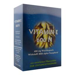 Abbildung: Vitamin E 600 N Weichkapseln 100 St, Weichkapseln PZN 14373615