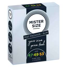 Abbildung: MISTER SIZE Probierpackung 47-49-53 Kondome 3 St, Kondome PZN 14373816