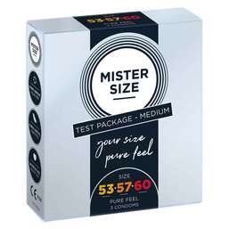 Abbildung: MISTER SIZE Probierpackung 53-57-60 Kondome 3 St, Kondome PZN 14373874