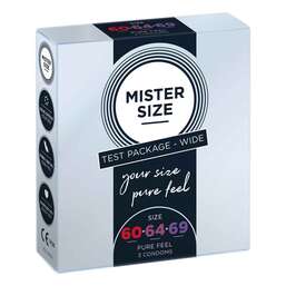 Abbildung: MISTER SIZE Probierpackung 60 64-69 Kondome 3 St, Kondome PZN 14373880