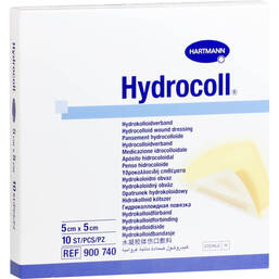 Abbildung: Hydrocoll Wundverband 5x5 cm 10 St, Kompressen PZN 14374342