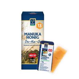 Abbildung: Manuka Honig Mgo 100 + to go 12X5 g PZN 14375100