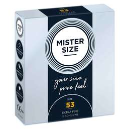 Abbildung: MISTER SIZE 53 Kondome Kondome, 3 St PZN 14375956