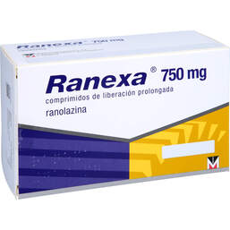 Abbildung: Ranexa 750 mg Retardtabletten 100 St, Retard-Tabletten PZN 14385512