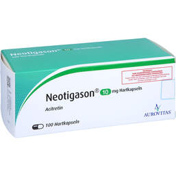 Abbildung: Neotigason 10 mg Hartkapseln 100 St, Hartkapseln PZN 14399247