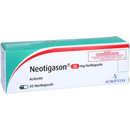Abbildung: Neotigason 25 mg Hartkapseln 50 St, Hartkapseln PZN 14399253