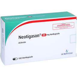 Abbildung: Neotigason 25 mg Hartkapseln 100 St, Hartkapseln PZN 14399276