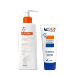 Abbildung: Leti AT4 Intensivcre.100ml + Dusch- und Badegel 250ml Körperpflege, 1 P PZN 14403658