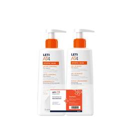 Abbildung: Leti AT4 Körpermilch 250ml + Dusch- und Badegel 250ml Körperpflege, 1 P PZN 14403664