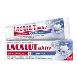 Abbildung: Lacalut aktiv Zahnfleischschutz & sanftes Weiß Zahnpasta, 75 ml PZN 14407544