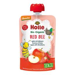 Abbildung: Holle Red Bee Apfel mit Erdbeere 100 g, Brei PZN 14419613