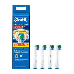 Abbildung: ORAL B Aufsteckbürsten Prec.Clean Bakterienschutz Zahnbürste, 4 St PZN 14420438