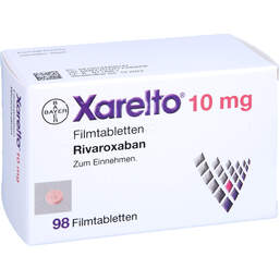 Abbildung: Xarelto 10 mg Filmtabletten 98 St, Filmtabletten PZN 14440814