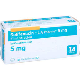 Abbildung: Solifenacin-1A Pharma 5 mg Filmtabletten 50 St, Filmtabletten PZN 14440926