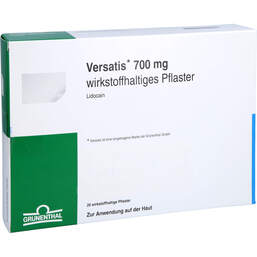 Abbildung: Versatis 700 mg wirkstoffhaltiges Pflaster 20 St, Pflaster PZN 14440978