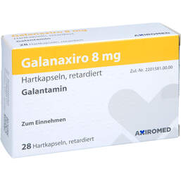 Abbildung: Galanaxiro 8 mg Hartkapseln retardiert 28 St, Retard-Kapseln PZN 14446343