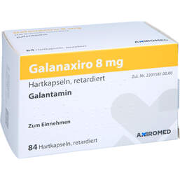 Abbildung: Galanaxiro 8 mg Hartkapseln retardiert 84 St, Retard-Kapseln PZN 14446372