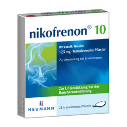 Abbildung: Nikofrenon 10 Heumann transdermale Pflaster Pflaster transdermal, 28 St PZN 14448081