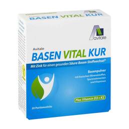 Abbildung: Basen Vital Kur + Vitamin D3 + K2 Pulver 20 St, Pulver PZN 14819005