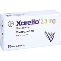 Abbildung: Xarelto 2,5 mg Filmtabletten 56 St, Filmtabletten PZN 14852468