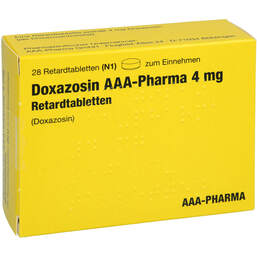 Abbildung: Doxazosin AAA-Pharma 4 mg Retardtabletten 28 St, Retard-Tabletten PZN 14853278