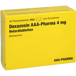 Abbildung: Doxazosin AAA-Pharma 4 mg Retardtabletten 56 St, Retard-Tabletten PZN 14853284