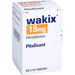 Abbildung: Wakix 18 mg Filmtabletten 90 St, Filmtabletten PZN 14886295