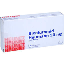 Abbildung: Bicalutamid Heumann 50 mg Filmtabletten Heunet 30 St, Filmtabletten PZN 15023343